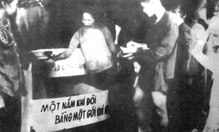 Nạn đói năm 1945 đã cướp đi sinh mạng của hơn hai triệu rưỡi đồng bào ta. Ảnh tư liệu.